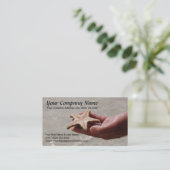 Starfish-Visitenkarte-Schablone Visitenkarte (Stehend Vorderseite)