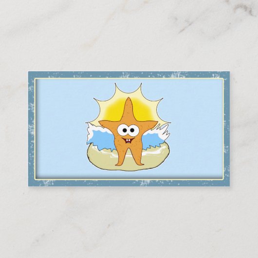 Starfish Visitenkarten Visitenkarte (Rückseite)