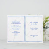 Starfish, Vorlage für das Sommerhochzeitprogramm, (Stehend Vorderseite)