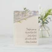 Starfish Vow Erneuerung für 45 Jahre Einladung (Stehend Vorderseite)