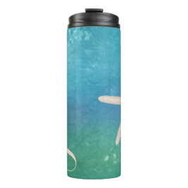 Starfish-Wasser-Flasche isoliert Thermosbecher