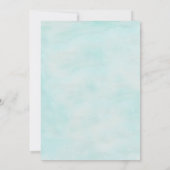 Starfish Wasserfarbenziel Hochzeit am Strand Save The Date (Rückseite)