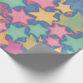 Starfish Wasserfarbiges Personalisiertes Muster Geschenkpapier (Ecke)