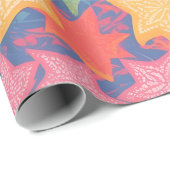 Starfish Wasserfarbiges Personalisiertes Muster Geschenkpapier (Rolleneckpunkt)