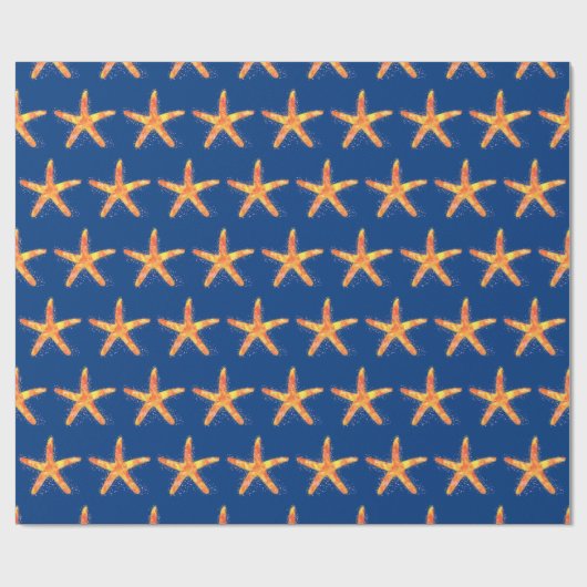 Starfish Wasserfarbmuster Geschenkpapier (Flach)