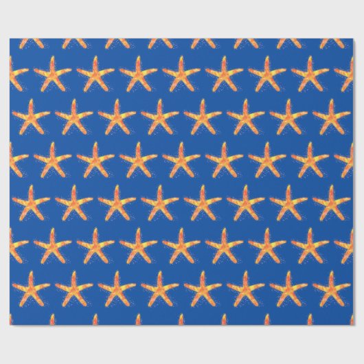 Starfish Wasserfarbmuster Geschenkpapier (Flach)