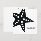 Starfish Wedding danke Ihnen, dass Sie Karten beme (Vorne/Hinten)
