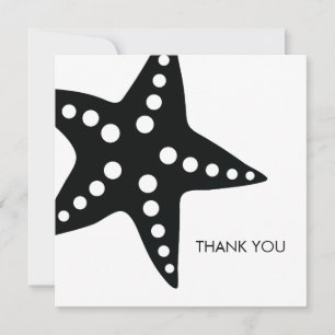 Starfish Wedding danke Ihnen, dass Sie Karten beme