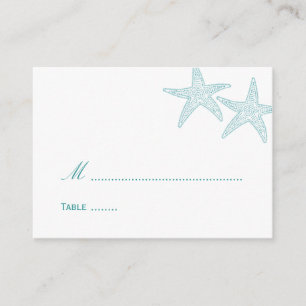 Starfish Wedding Platzkarte - Türkis