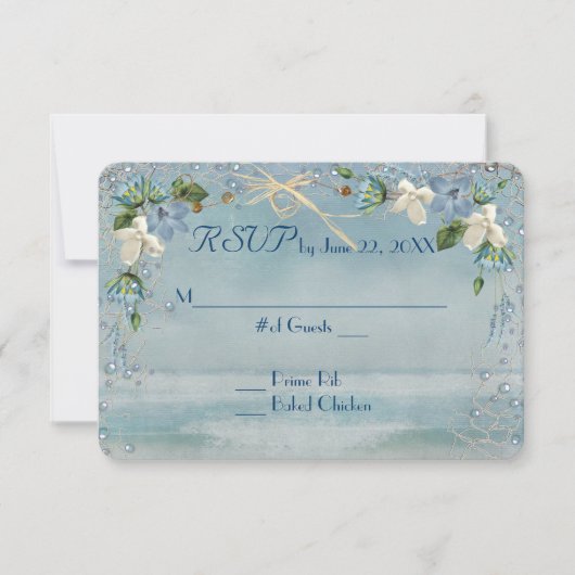Starfish Wedding RSVP (Vorderseite)