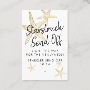 Starfish Wedding Sparkler Sende Off Tags