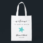 Starfish Wedding Welcome Bag for Beach Destination Wiederverwendbare Einkaufstasche<br><div class="desc">Füllen Sie diese schöne Tasche mit Ihren Lieblings-Leckereien,  um Gäste zu Ihrer Hochzeit willkommen zu heißen!</div>