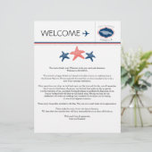 Starfish Wedding Willkommensbrief für Jamaika (Stehend Vorderseite)