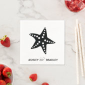 Starfish Wedkins, Beach Theme Serviette (Beispiel)