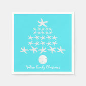 Starfish Weihnachtsbaum Personalisiert Napkins Serviette (Vorderseite)