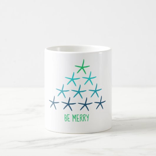 Starfish-Weihnachtsbaum-Tasse Kaffeetasse (Mittel)