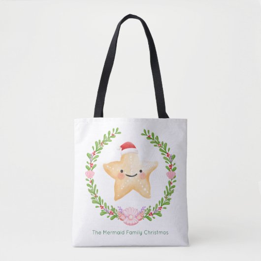 Starfish Weihnachtsfest Tasche (Vorderseite)