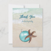 Starfish Weihnachtsgastfreundschaft Danke Karte (Vorderseite)