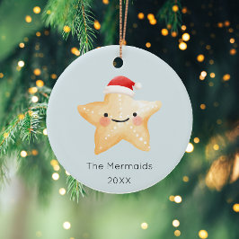 Starfish Weihnachtsgebäck Keramik Ornament