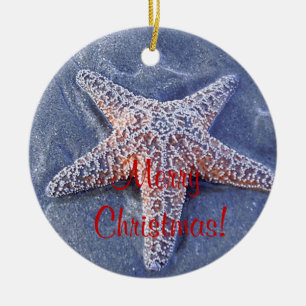 Starfish-Weihnachtsverzierung Keramikornament