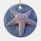 Starfish-Weihnachtsverzierung Keramikornament (Hinten)