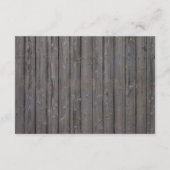 Starfish Wood Background Strand Hochzeit Empfang Begleitkarte (Rückseite)