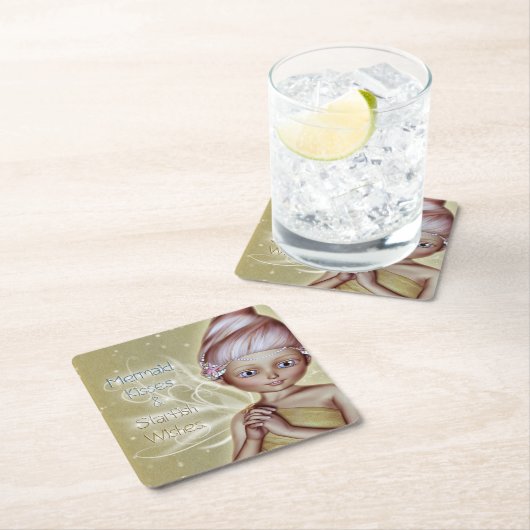 Starfish wünscht rechteckiger pappuntersetzer (Vor Ort)