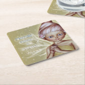 Starfish wünscht rechteckiger pappuntersetzer (angewinkelt)