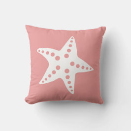Starfish-Wurfs-Kissen, Strand-Ozean-Thema, rosa Kissen