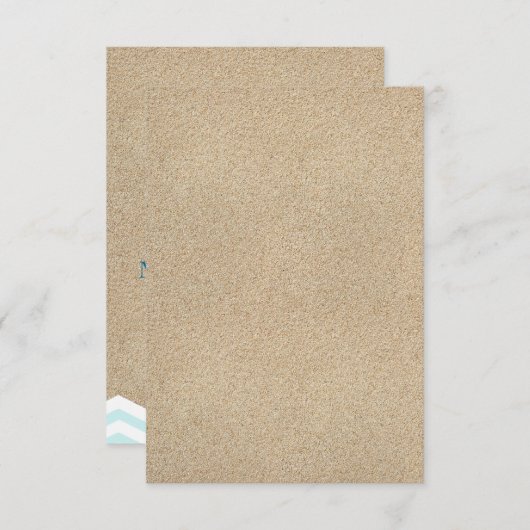 Starfish Zickzack UAWG RSVP Karte (Vorne/Hinten)