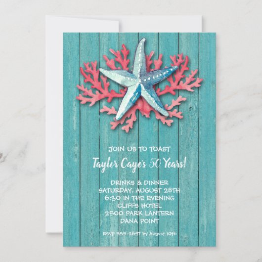 Starfish zum Geburtstag (Vorderseite)