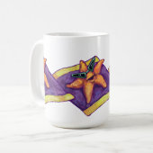 Starfish zum Sonnenbaden Kaffeetasse (Vorderseite Links)