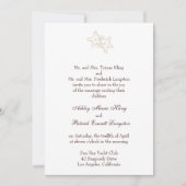 Starfishhochzeitseinladung Einladung (Vorderseite)