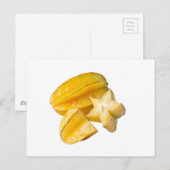 Starfrucht Postkarte (Vorne/Hinten)