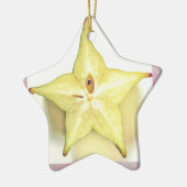 Starfruit Dble-Versah Stern-Verzierung mit Seiten Keramikornament (Links)