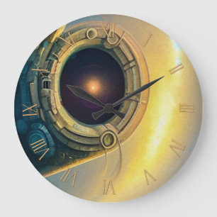 Stargate am Himmel Große Wanduhr
