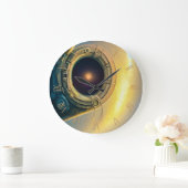 Stargate am Himmel Große Wanduhr (Zuhause)