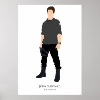 Stargate Atlantis Minimalistisch Sheppard