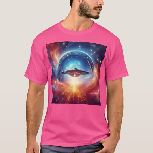 Stargate und Ufo T-Shirt (Vorderseite)