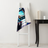 Stargazer beim Window Dreamy Pixel Art Night Sky Sherpadecke (Beispiel)