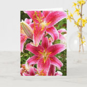 Stargazer Bouquet Karte (Gelbe Blume)