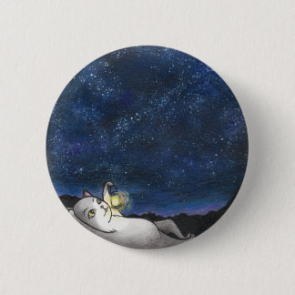 Stargazer Cat Botton Button