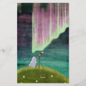 Stargazer - Cute Ghost Letter Writing Briefpapier (Rückseite)