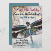 Stargazer Dragonfly zum Geburtstag Einladung (Vorne/Hinten)