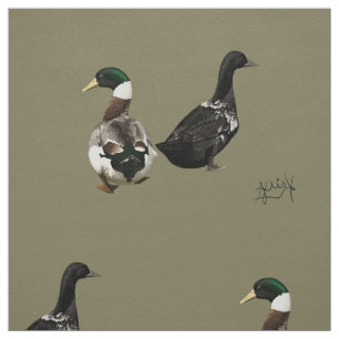 Stargazer Drake und seine Lady-Ente Stoff