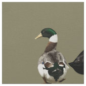 Stargazer Drake und seine Lady-Ente Stoff (Nahaufnahme)