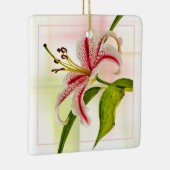 Stargazer Elegant Star Lily Floral Fotografie Keramikornament (Rechts)