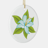 Stargazer Hellblau-Lilie-Dekoration Keramikornament (Rechts)