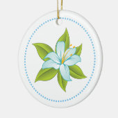 Stargazer Hellblau-Lilie-Dekoration Keramikornament (Links)