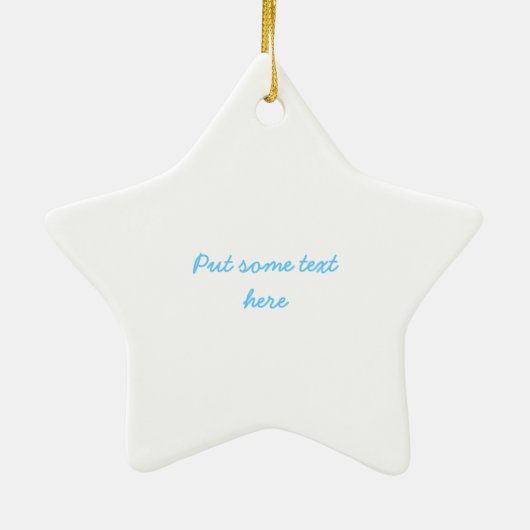 Stargazer Hellblau-Lilie-Dekoration Keramikornament (Hinten)